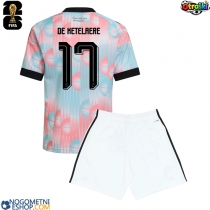 Otroški Nogometni dresi Belgija Charles De Ketelaere #17 Gostujoči SP 2026 Kratek Rokav (+ Kratke hlače)